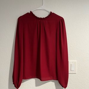 Red blouse